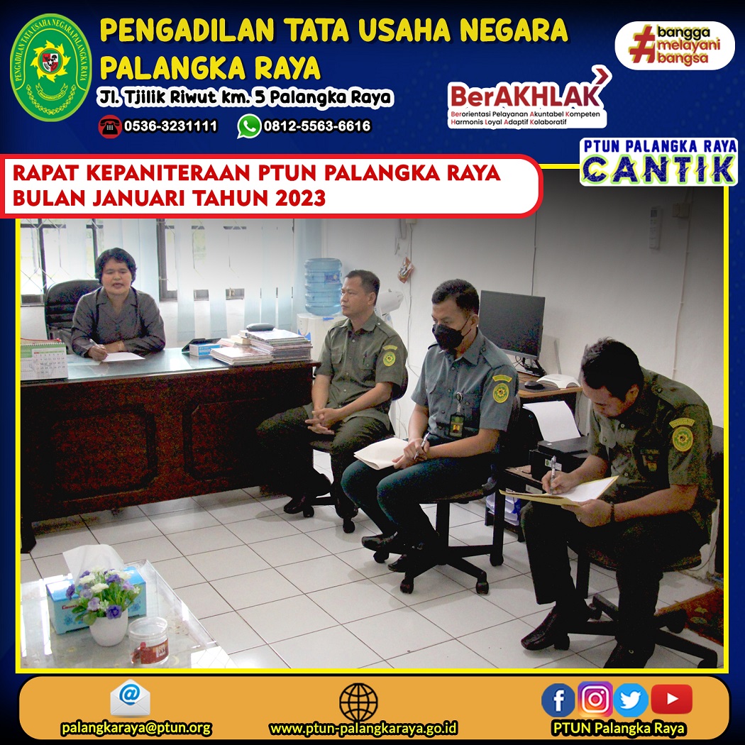 Rapat Internal Kepaniteraan Januari 2023